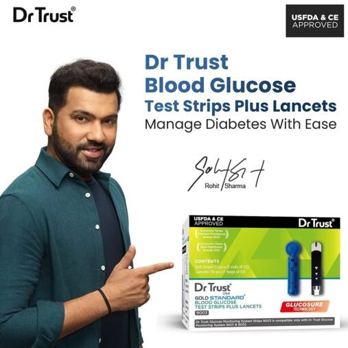 Dr Trust Test Strips – 50 Strips with Lancets | Blood Glucose Testing - Image 4