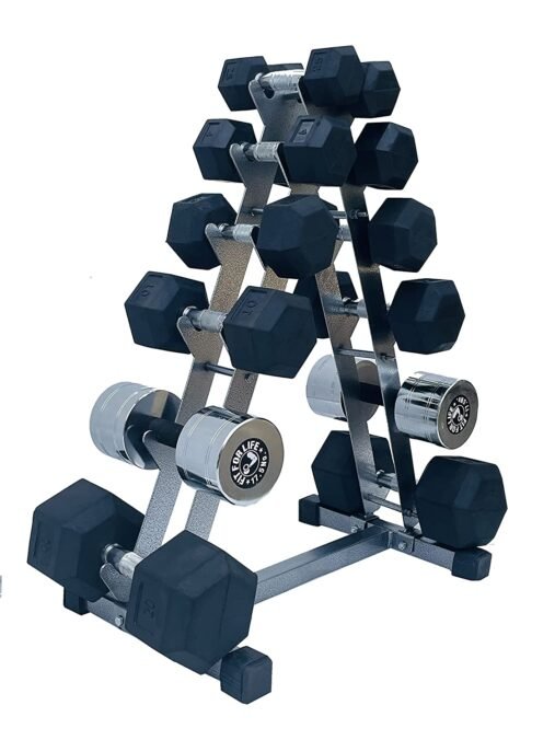 6-Pair Dumbbell Rack for Home Gym Storage (Dumbbells Not Included) - Image 2