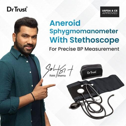 Dr Trust (USA) Sphygmomanometer Aneroid Type Manual Blood pressure monitor with stethoscope - Image 2
