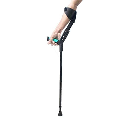 Elbow Crutch Adjustable, Black, Universal Size. - Image 4