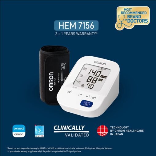 Omron Most Advance Digital Blood Pressure Monitor with 360° Accuracy Intelli Wrap Cuff for All Arm Sizes, Resulting Accurate Measurements (White) - Image 2