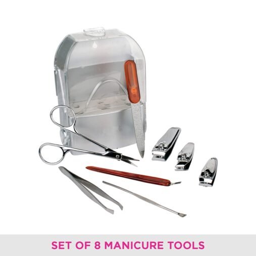 Manicure Set (Pack Of 8) – Silver - Image 2