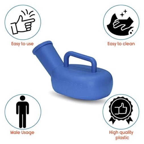 Plastic Urinary Pot for Male Portable Medical Urinal - Image 5