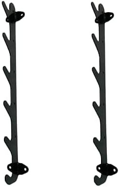 Barbell Rack Bar Storag | Horizontal Barbell Wall Mount Bar Plate Storage Rack, Holds 6 Barbells - Image 2