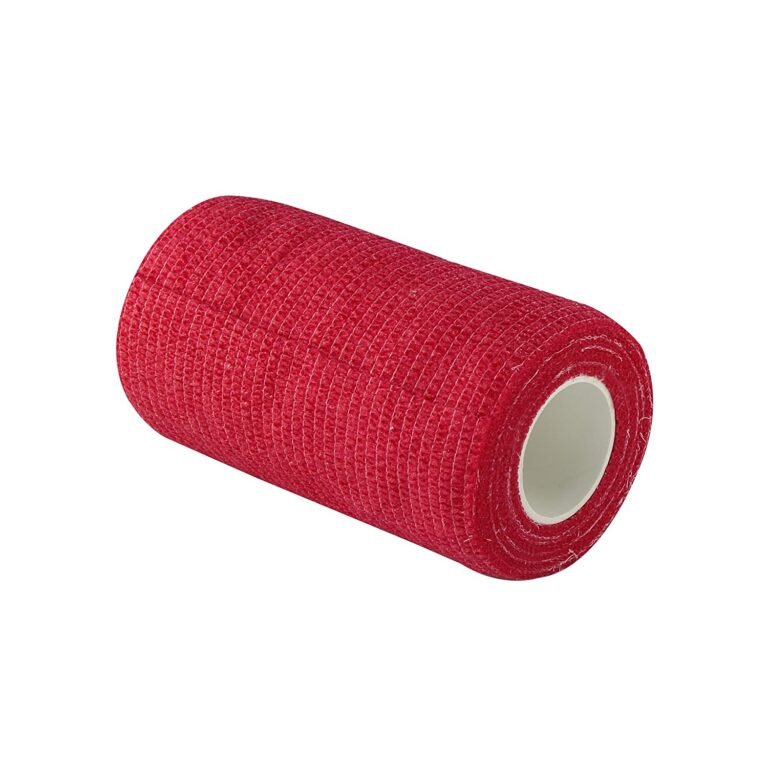 Cohesive Crepe Bandage Red (Pack of 2) Elastic Self Adhesive (10 cm X 4.5 mtr) - Image 2