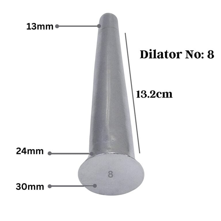 Surgical Anal Dilator No. 8 Medicare And Hospital Clinic Stainless Steel - Image 2
