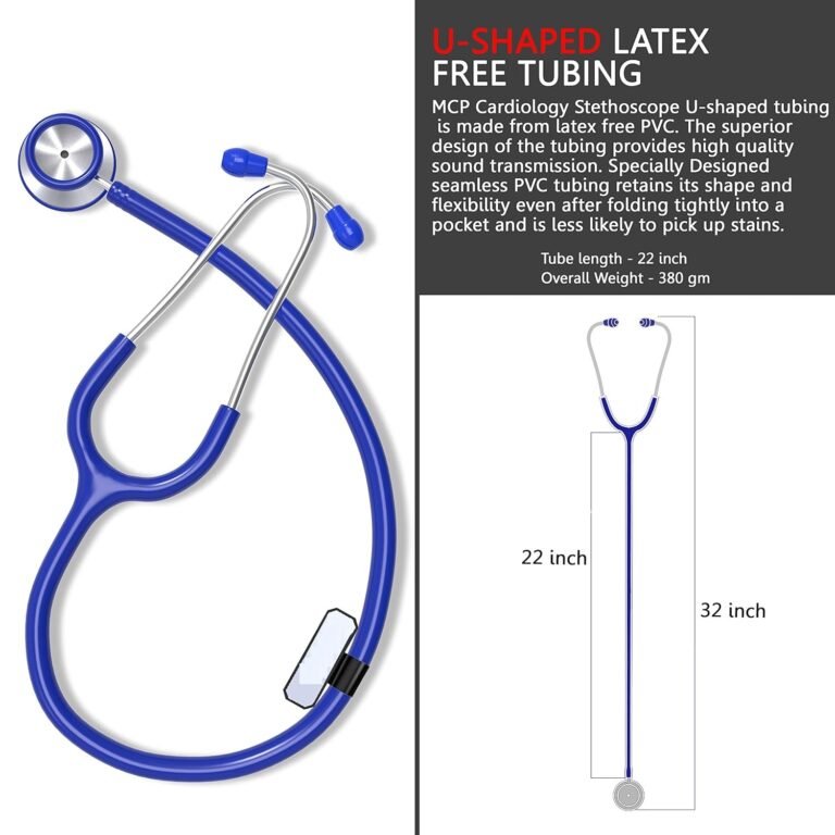 Cardiology Stethoscope Adult for Doctors, Medical students, Nurses (Blue) - Image 2