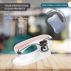 Premium Electric Hot Water Bag | Dual Insulation Silicon Technology | 6 Layers of Protection (Pearl Pink) - Image 3