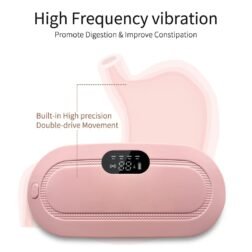 Portable Cordless Heating Pad for Menstrual Cramps Relief, Heating Pad for Stomach, 3-Speed Temperature Adjustment and 4-Speed Massage Modes, Back and Belly Heating Pad for Women(Pink) - Image 4