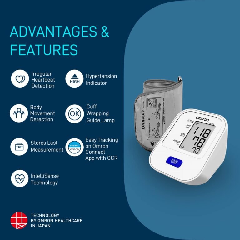 HEM 7120 Fully Automatic Digital Blood Pressure Monitor With Intellisense Technology For Most Accurate Measurement - Arm Circumference (22-32Cm) - Image 2