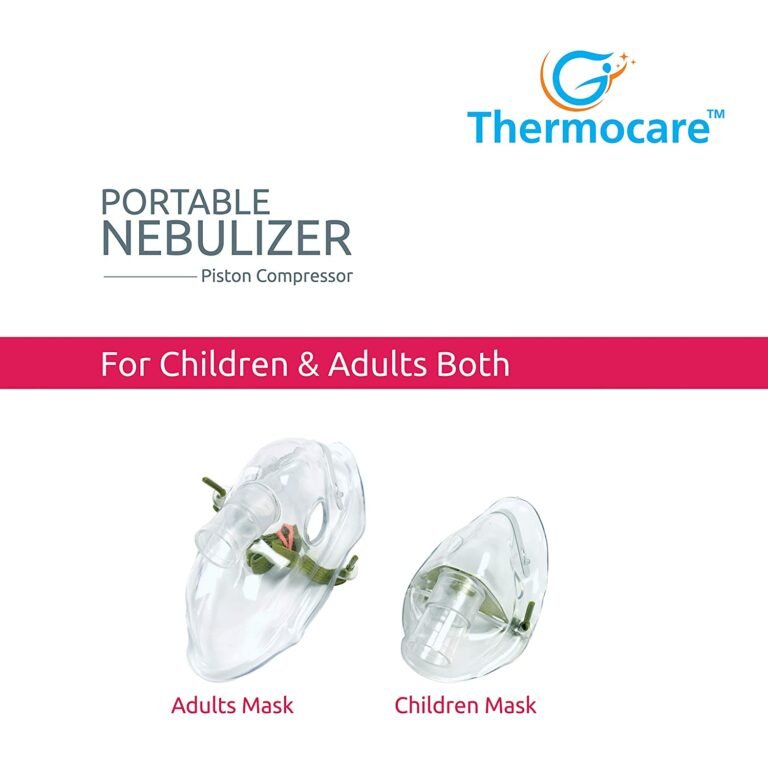 Piston Compressor Nebulizer with Child and Adult Mask (White) - Image 2