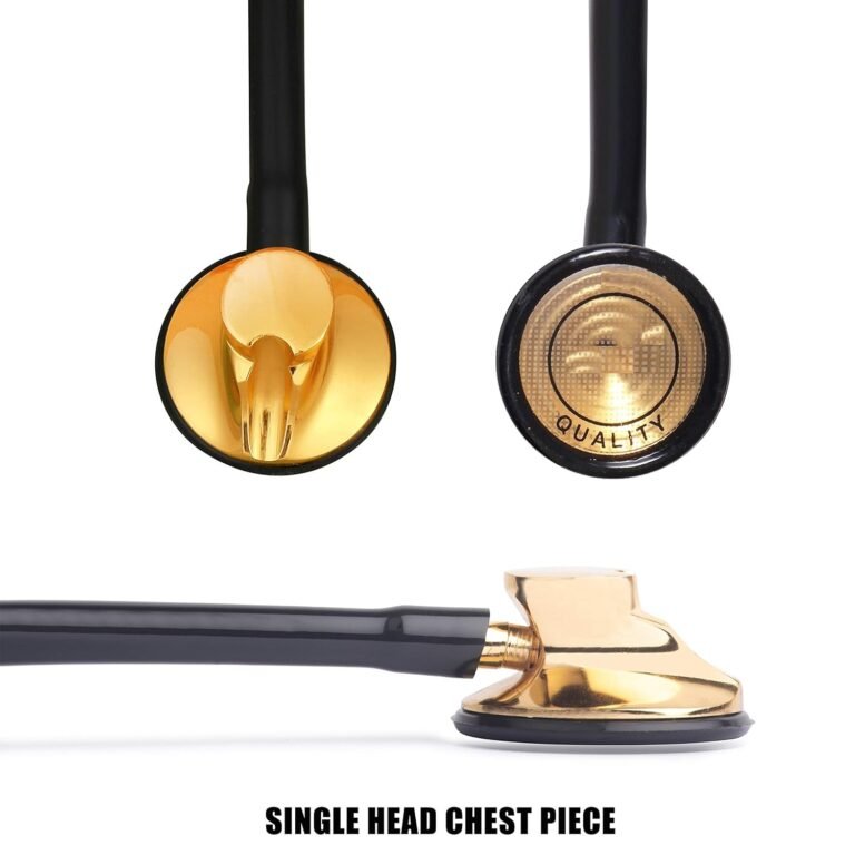 Premium Gold Plated Stethoscope for (Doctors & Students) (Single Head) - Image 3