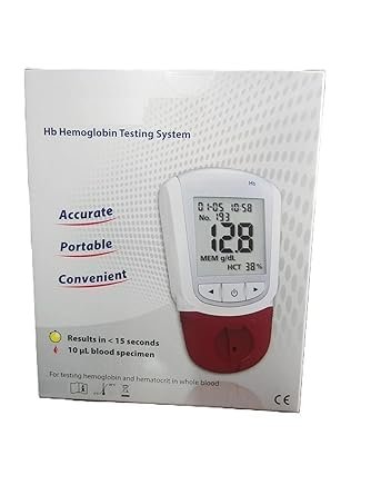 Hemoglobin Meter Device with 60 Test Strips, Blood Testing Kit (without battery) - Image 2