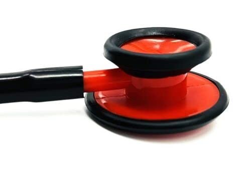 Red Stethoscope for Doctor Waterproof (Black Matte) - Image 2