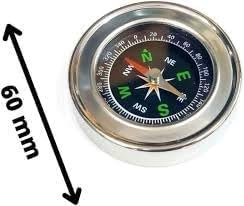 60mm Diameter Magnetic Direction Compass Small Size Stainless Steel Directional for School Classroom Activity, Camping, Physics Lab Experiments etc - Image 2
