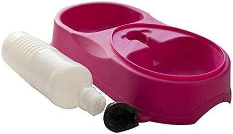 Dual Port Pet Dog Cat Bowl, Automatic Water Dispenser Plastic Feeder Utensils Bowl, Drinking Fountain Food Dish for Dog & Cat - Image 4