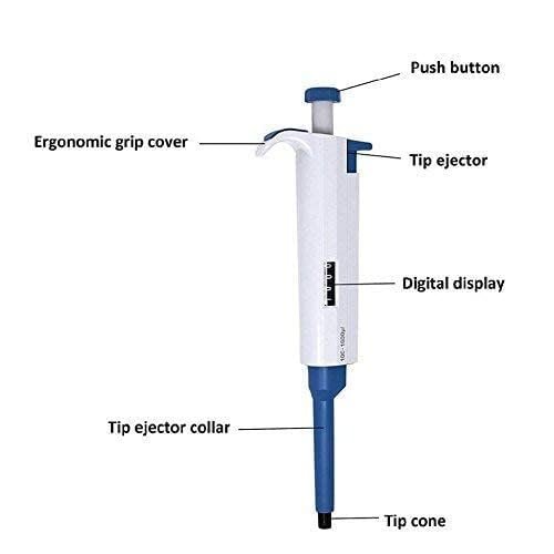Variable Volume Micropipette Set of 3 (0.5-10, 10-100, 100-1000µL) - Image 3