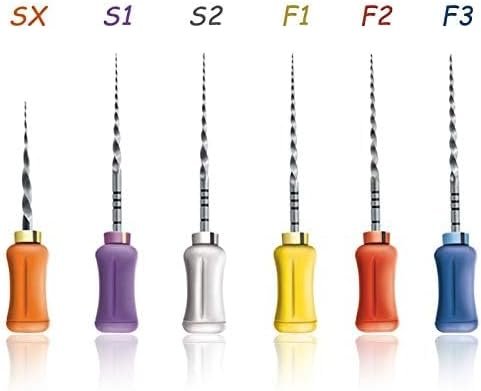 Ni-Ti Hand Files, 31mm, SX-F3 Assortment Gold, Pack of 6 - Image 3