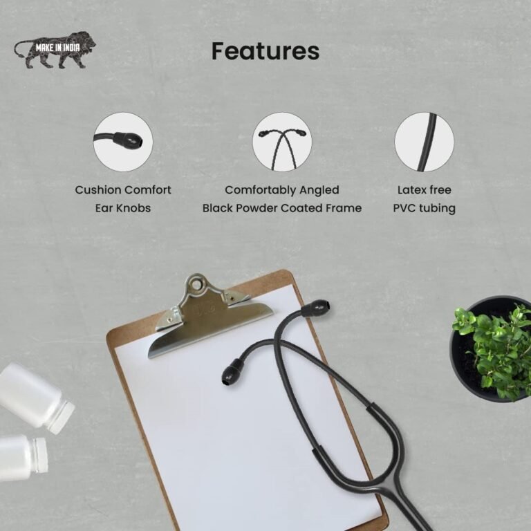 Aluminium Anchor Stethoscope for Doctors & Medical Students (Dual head) - Image 5