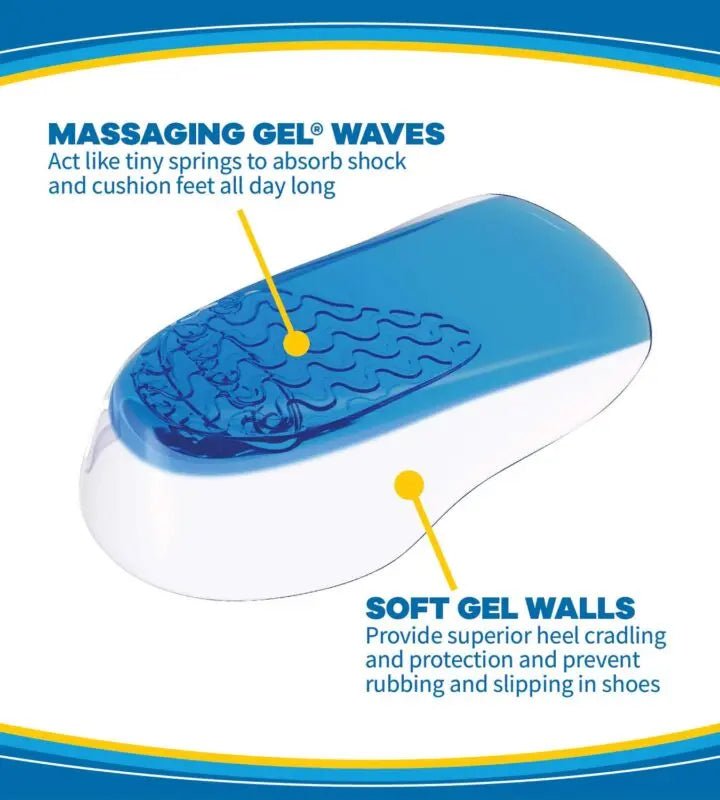 Massaging Gel Heel Cups, Medium, 1 Pair Package - Image 3