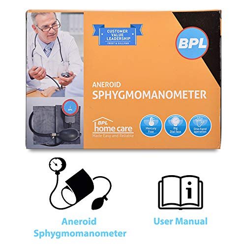 BPL Medical Technologies Aneroid Sphygmomanometer Blood Pressure Monitor (Gray) - Image 5