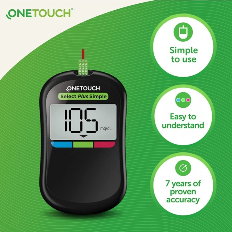 OneTouch Select Plus Simple Glucometer with 10 Strips & Lancets - Image 2