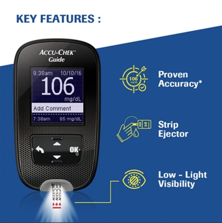 Accu-Chek Guide Glucometer Kit with Bluetooth & 10 Strips - Image 2
