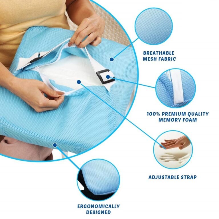 Memory Foam Lumbar Support Pillow for Back Pain Relief - Image 4