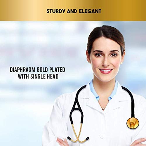 Premium Gold Plated Stethoscope for (Doctors & Students) (Single Head) - Image 6