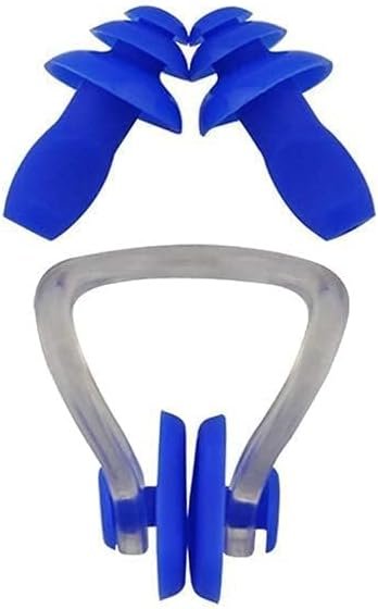 Anti Fog Swimming Goggles, Cap,earplug & noseplug Set- Ideal for All Age Group | Silicone Non Slip (Kit) - Image 2