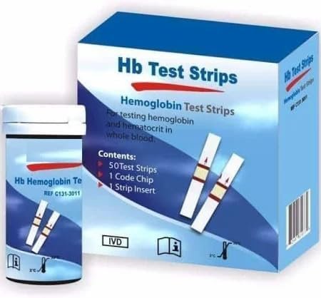 Hemoglobin Test Strips for HB Testing Meter, PH Test Strips Pack of (50) - Image 3