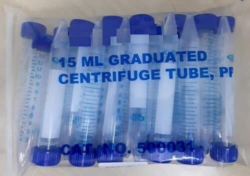 15ml Graduated Centrifuge Tube, (25 Pcs) Polypropylene/High Density Polyethyl - Image 2