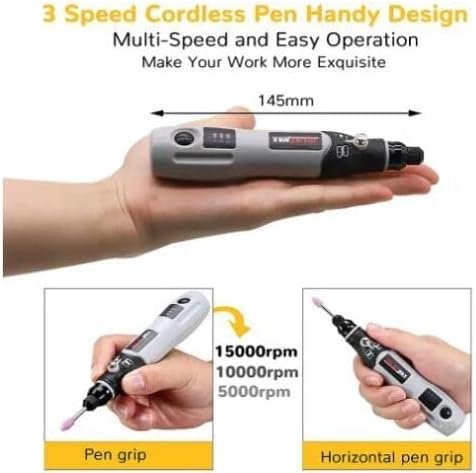 Mini Cordless Drill Machine, 900Ah USB Rechargeable 3 Speed Small Drill Machine - Image 3