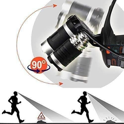 Headlamp Rechargeable Headlight with 3 Lights 4 Modes, 6000 Lumen Super Bright - Image 3
