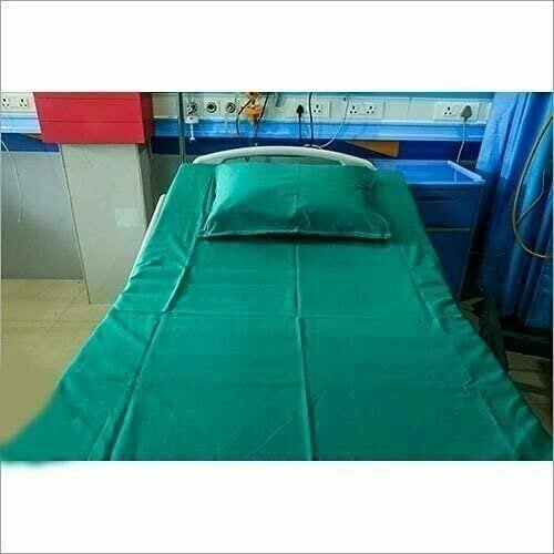 Single Cotton Bed Sheet for Hospitals Usage (Pack of 5) - Image 2