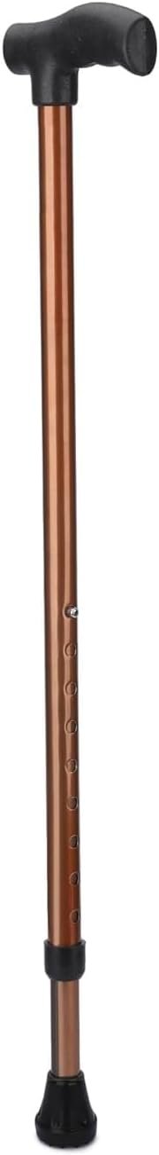 Strong Walking Stick with Anti-Slip Base and Adjustible Height, Mild-Steel Body for Men/Women, Patients, Old People - Image 3