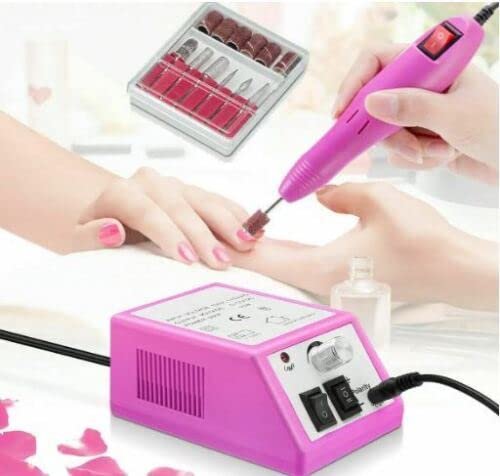 Electric Nail File Drill Manicure Machine Art Acrylic Pedicure Tool Bits Set Kit - Image 3