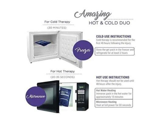 Hot and Cold Gel Pack for Pain Relief | Ice Pack Bag for Pain Relief Gel - Image 3