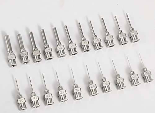 Snapcare Pharamaceuticals Dispensing Metal Needle Liquid Dispenser Needle Glue Dispensing Blunt Tips Industrial Dispensing Tips Threaded Lure Lock for Bottle Needle Tube (100 Pieces) - 20 G - Image 4