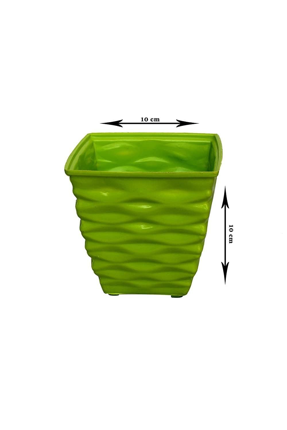 Plastic Diamond Pot Set (Multicolored, 5-Pieces) - Image 5