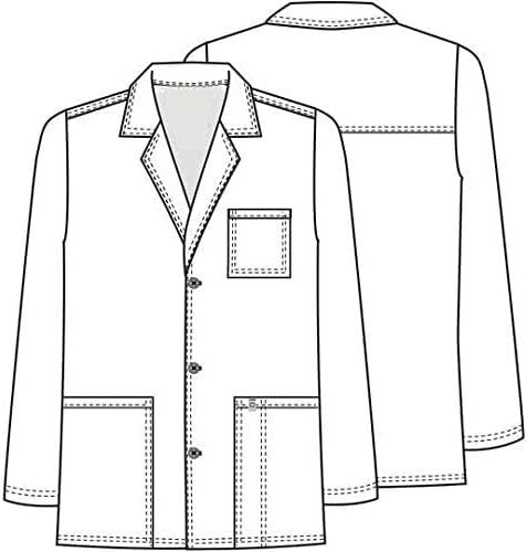 Doctor's Coat White Colored Unisex Made of Cozy and Durable Fabric. - Image 3