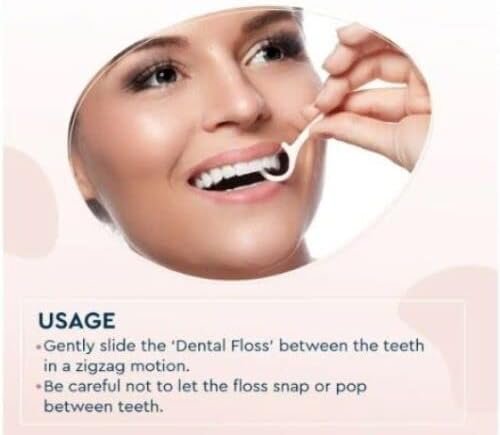 Dental Floss Toothpicks - 48 Plastic Toothpicks for Teeth - Image 3
