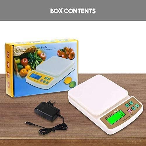 Kitchen Weighing Scale with Adaptor 10 kg with Tare Function SF 400A - Image 6