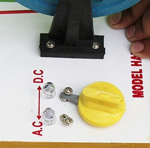 ac dc Generator Working Model for Demonstartion of The Current Generation and Electric Motor in Physics lab Experiments in School or Classroom - Image 2