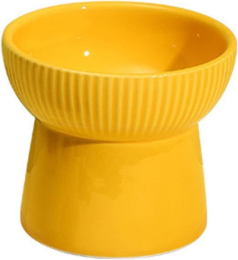 Ceramic Cat Food Or Water Bowl, Raised Cat Feeder Dishes with Stand | Stress Free Backflow Prevention, Anti Vomiting & Reduce Neck Burden (Multicolor) - Image 2