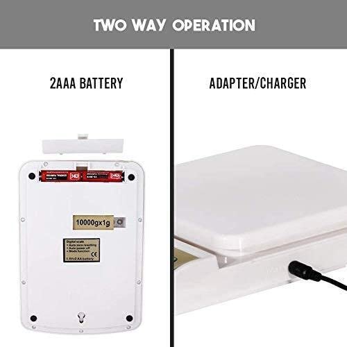 Kitchen Weighing Scale with Adaptor 10 kg with Tare Function SF 400A - Image 4
