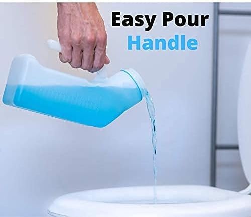 Autoclavable-male Urinal - Urine Bottle for Men | Urine Collector for Men - Women | Urinal Pot for Men | Urine Bottle for Women | Pee Bottle for Men Kids Patient, White - Image 3