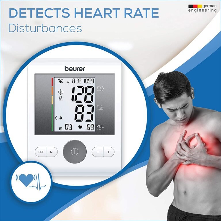 Beurer BM 28 upper arm blood pressure monitor without Adapter | cuff (22 – 36 cm) | Arrhythmia detection | Automatic switch-off | Risk indicator | White . - Image 2