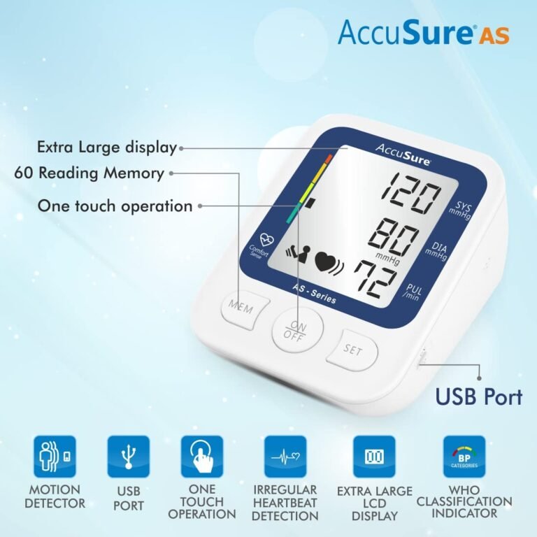 AccuSure AS Series Automatic Blood Pressure Monitor, White - Image 6