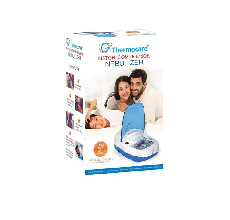 Piston Compressor Nebulizer with Child and Adult Mask (White) - Image 3